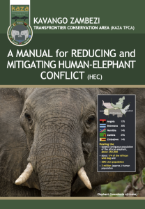 A MANUAL for REDUCING and MITIGATING HUMAN-ELEPHANT CONFLICT (HEC)