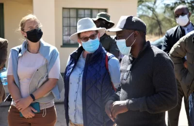 German ambassadors to Botswana and Zambia jointly visit KAZA