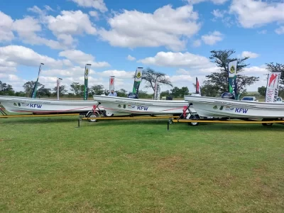 KfW boosts Zimparks anti-poaching capacity with the handover of three patrol boats
