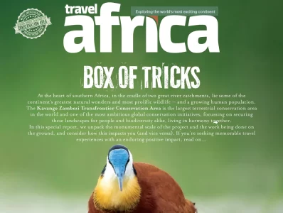 Exclusive Travel Africa supplement on the Kavango Zambezi released