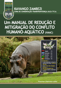 Um MANUAL DE REDUÇÃO E MITIGRAÇÃO DO CONFLITO HUMANO-AQUÁTICO (HAAC)