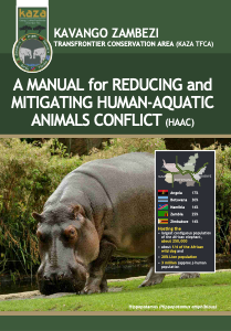 A MANUAL for REDUCING and MITIGATING HUMAN-AQUATIC ANIMALS CONFLICT (HAAC)