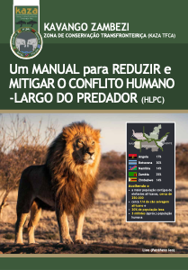 Um MANUAL para REDUZIR e MITIGAR O CONFLITO HUMANO -LARGO DO PREDADOR (HLPC)
