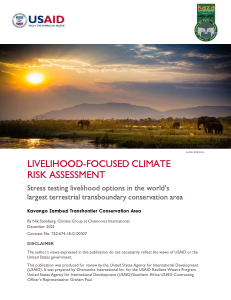 Livelihood focused Climate Risk Assessment